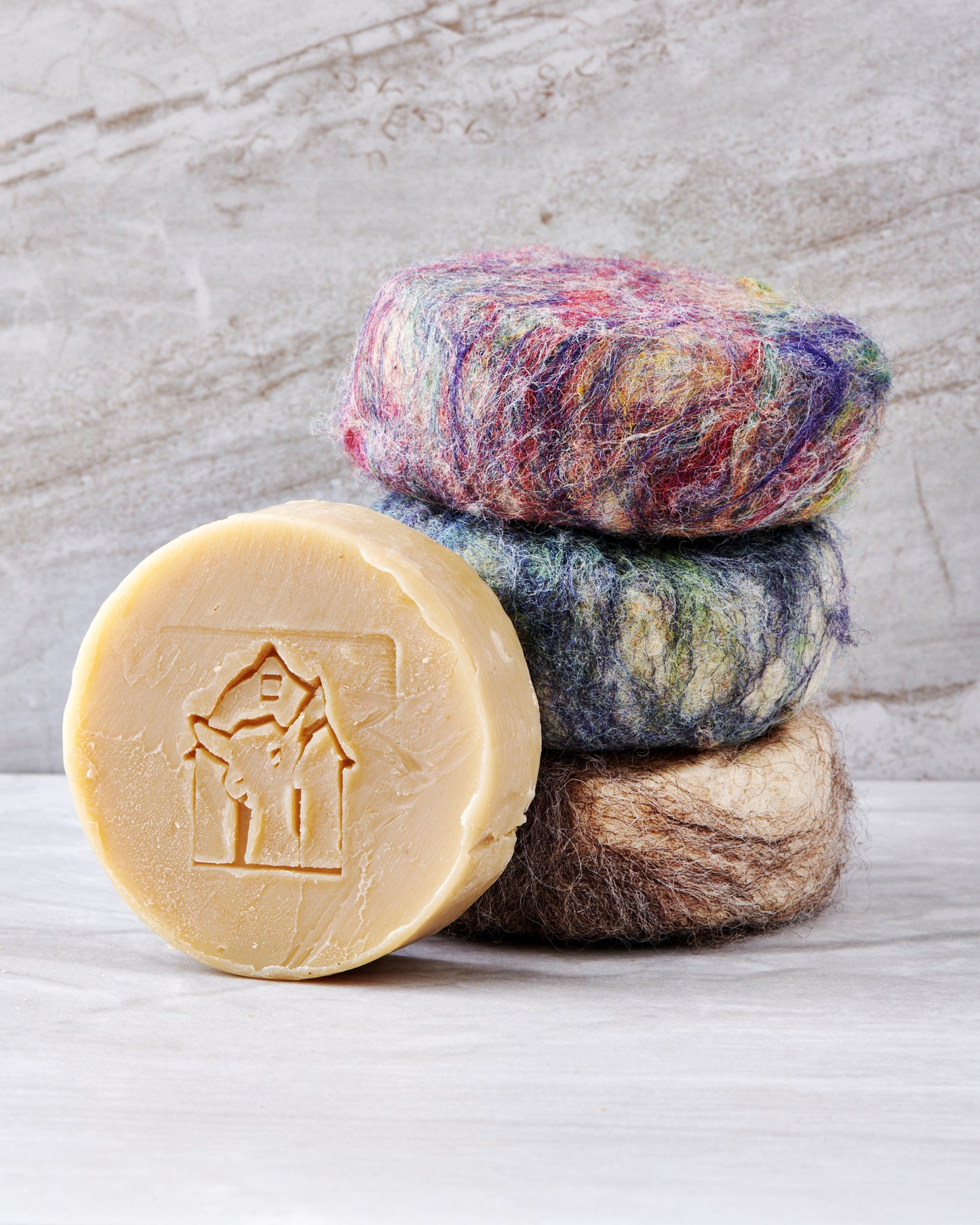 Wool Felted Goat Milk Soap