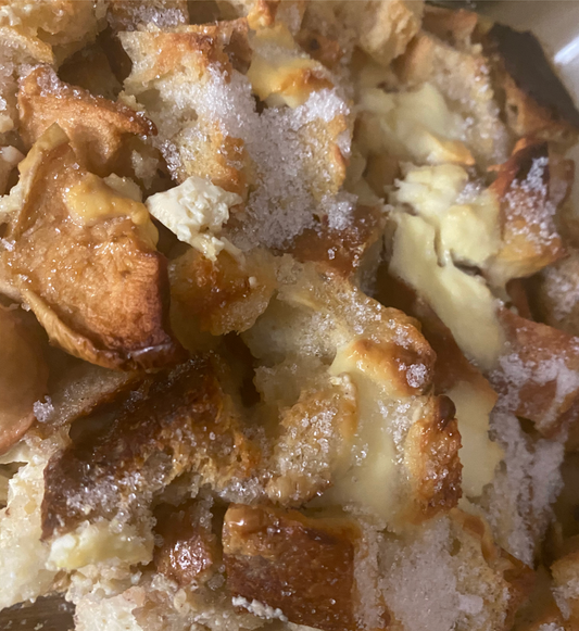 Chevre Bread Pudding